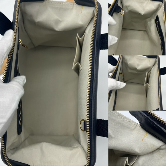 Authentic Louis Vuitton navy monogram minilin Josephine PM - Picture 16 of 16